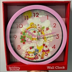 Strawberry Shortcake Pink wall clock